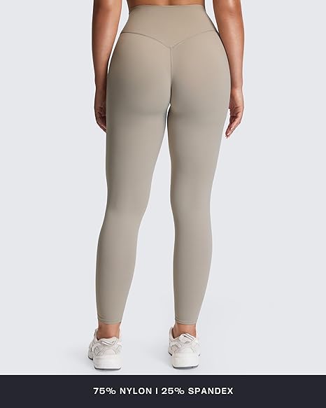 High Waisted Workout Leggings for Women Tummy Control Buttery Soft Yoga Metamorph Deep V Pants 26"