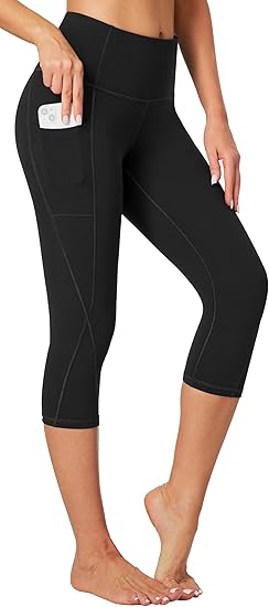 Capri Leggings for Women High Waisted Capri Leggings with Pockets for Women Tummy Control Yoga Pants Women